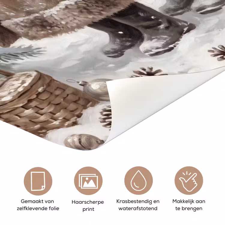 Deursticker - Kinderen - Kerst - Winter — 3