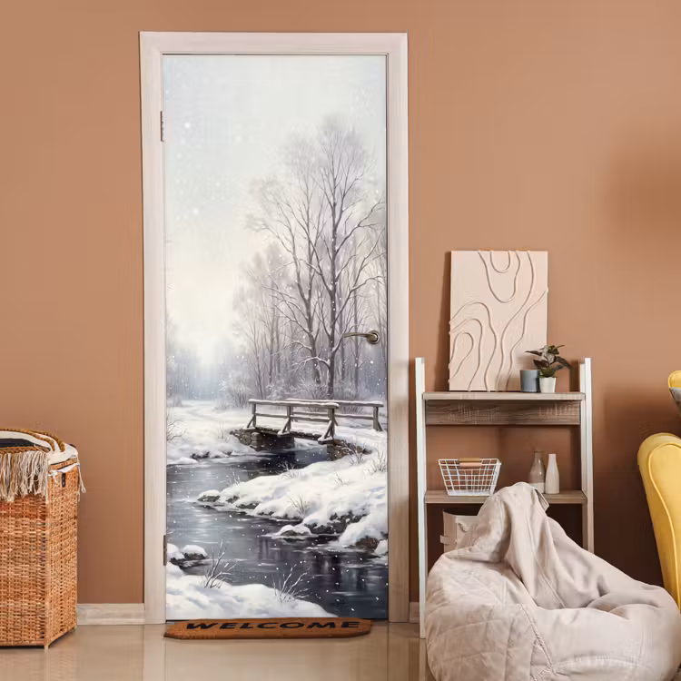 Deursticker - Landschap - Sneeuw - Winter — 2