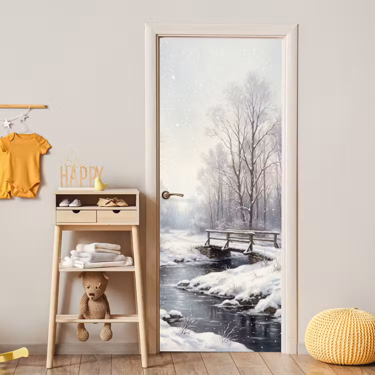 Deursticker - Landschap - Sneeuw - Winter — 6