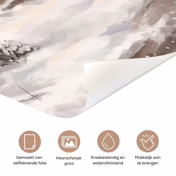 Deursticker - Winter - Landschap - Sneeuw — 3