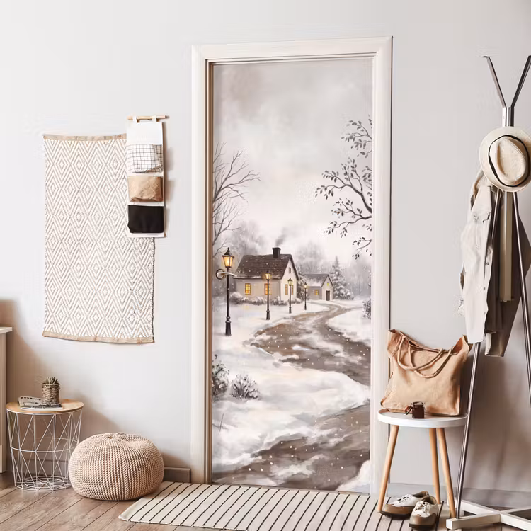 Deursticker - Winter - Landschap - Sneeuw — 8