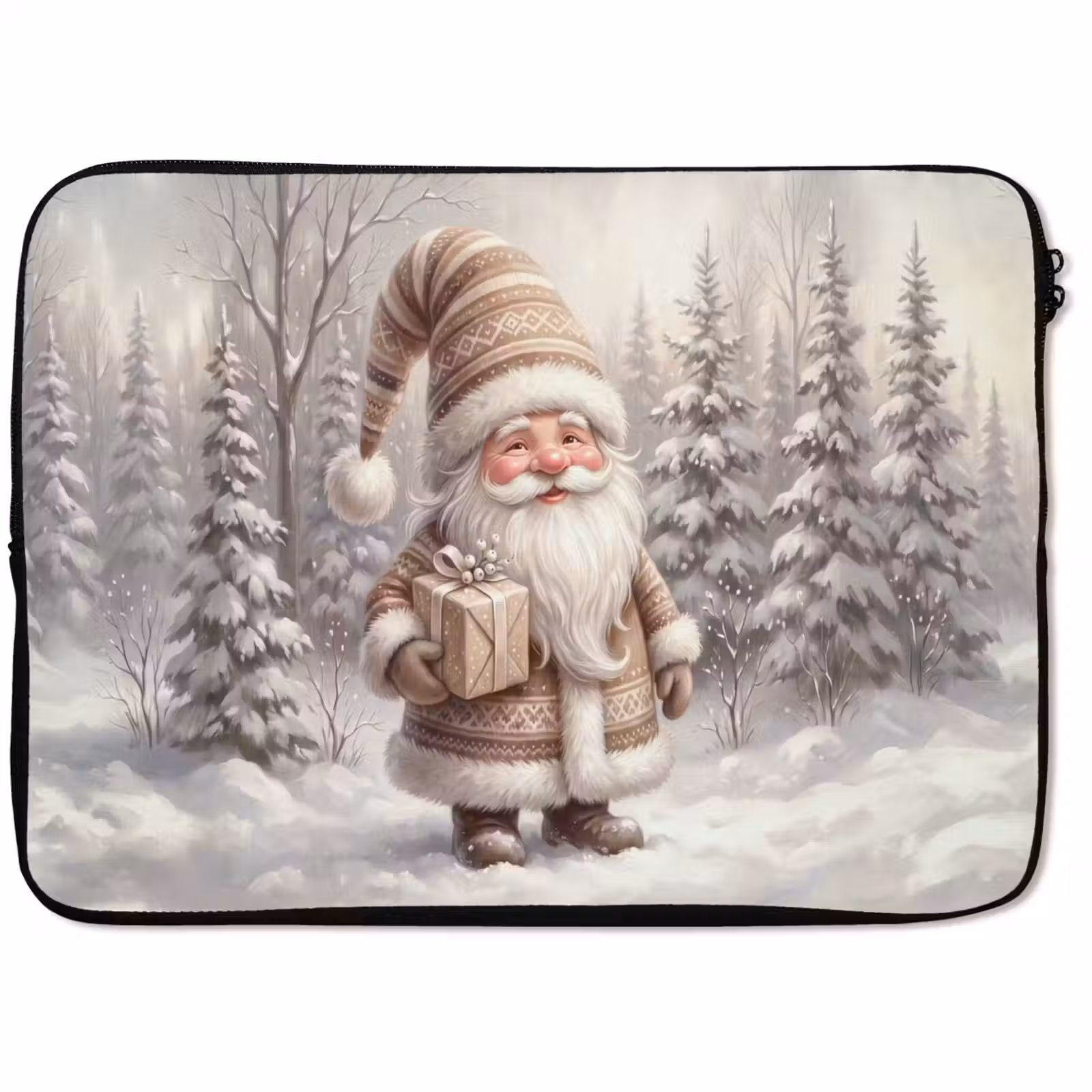 Laptophoes Kerstman - Geschenk - Winter — 1