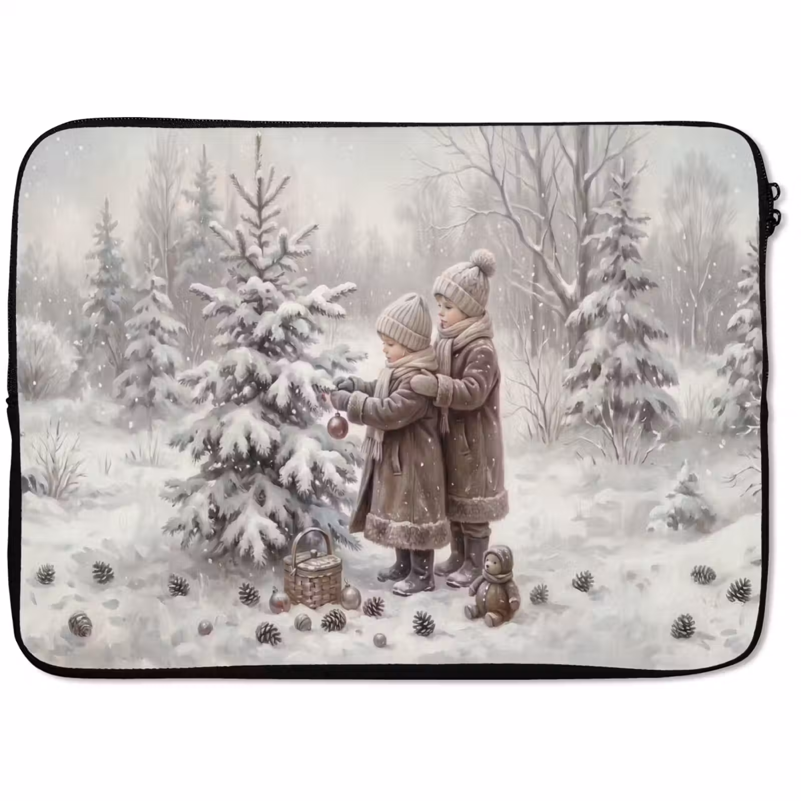 Laptophoes Kinderen - Kerst - Winter — 1