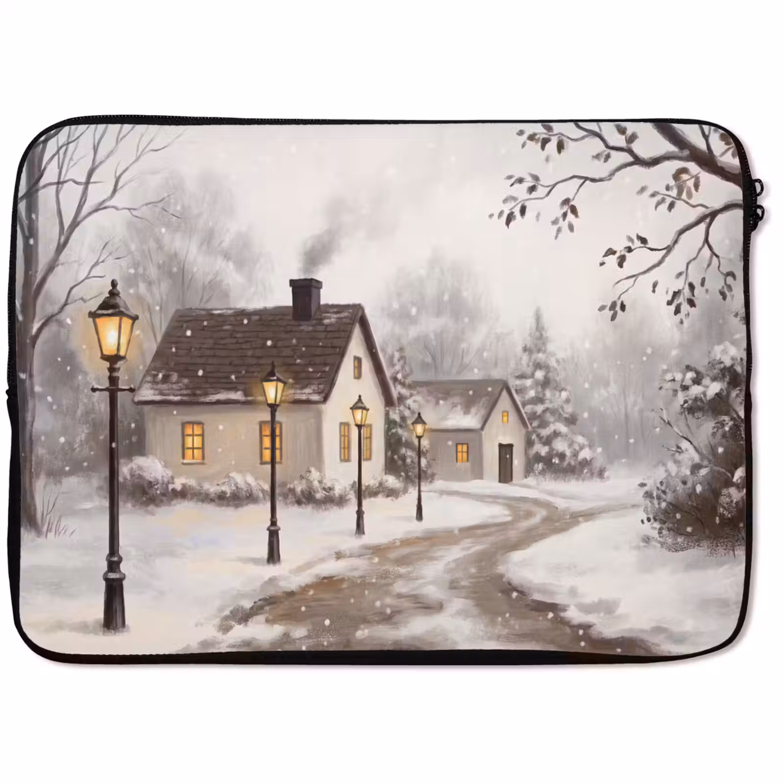 Laptophoes Winter - Landschap - Sneeuw — 1