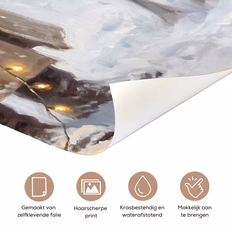 Deursticker - Kerstman - Hert - Winter — 3