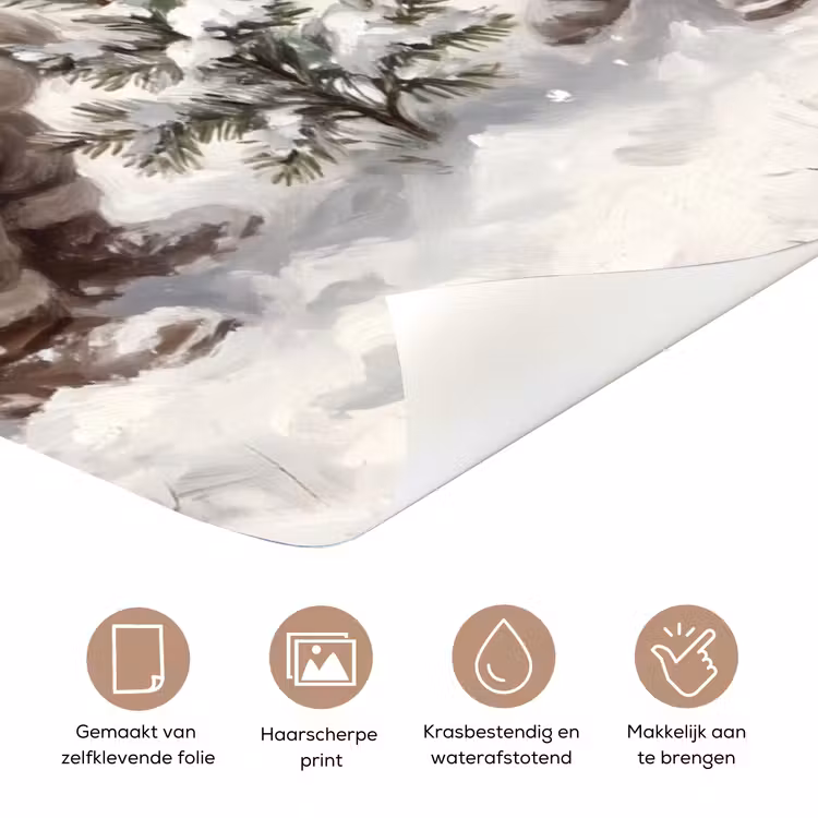 Deursticker - Kind - Sneeuw - Winter — 3