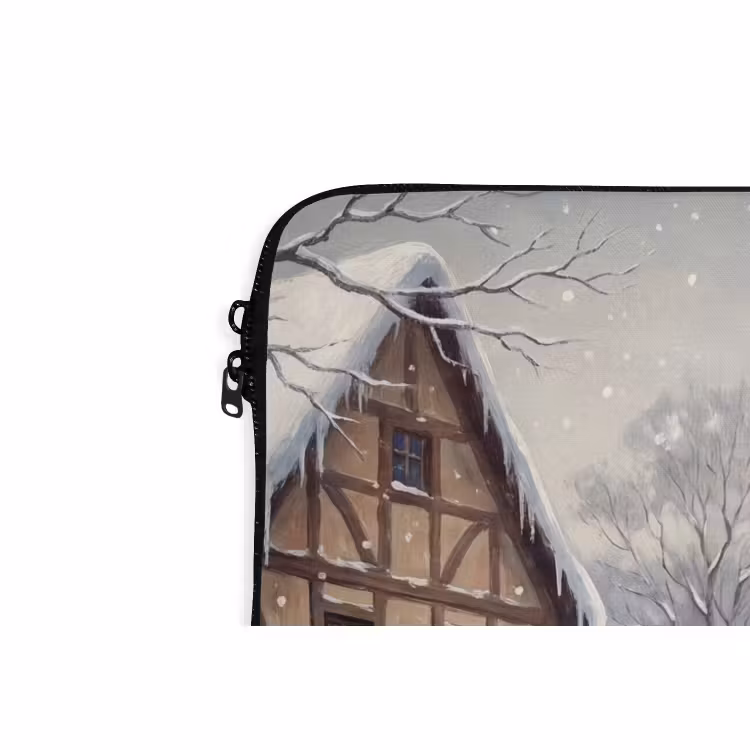 Laptophoes Dorp - Sneeuw - Winter — 5