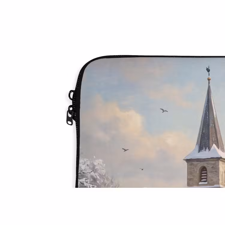 Laptophoes Kerk - Winter - Landschap — 5