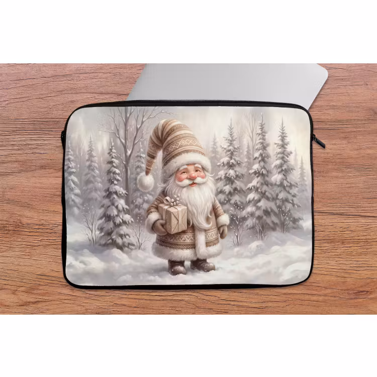 Laptophoes Kerstman - Geschenk - Winter — 2