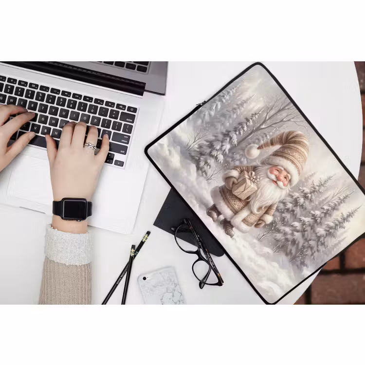 Laptophoes Kerstman - Geschenk - Winter — 3