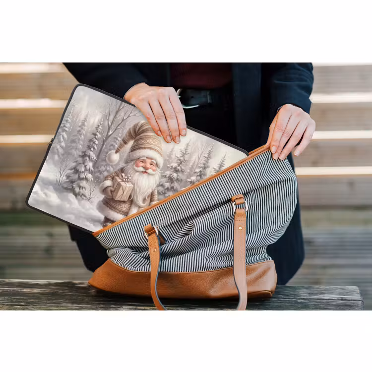 Laptophoes Kerstman - Geschenk - Winter — 4