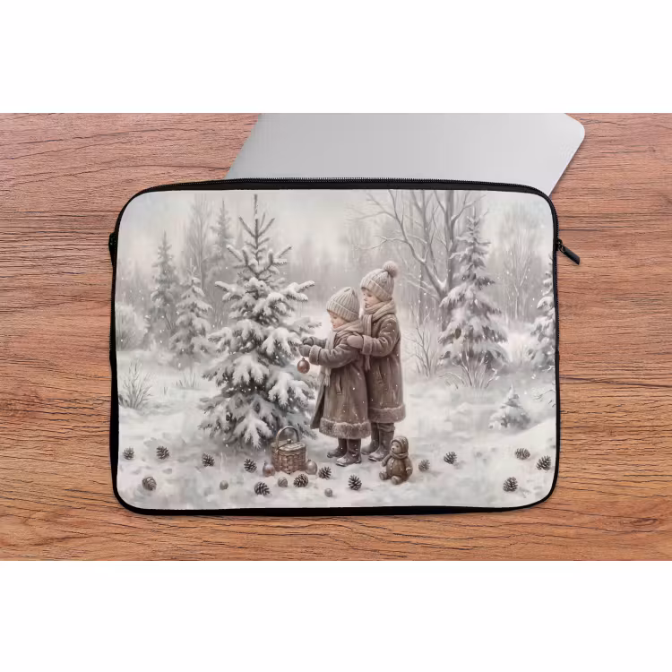 Laptophoes Kinderen - Kerst - Winter — 2