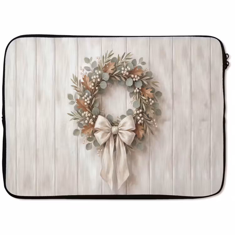 Laptophoes Krans - Bladeren - Decoratie — 1