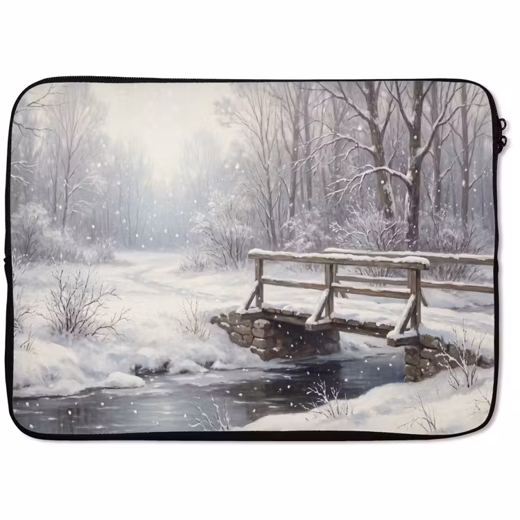 Laptophoes Landschap - Sneeuw - Winter — 1