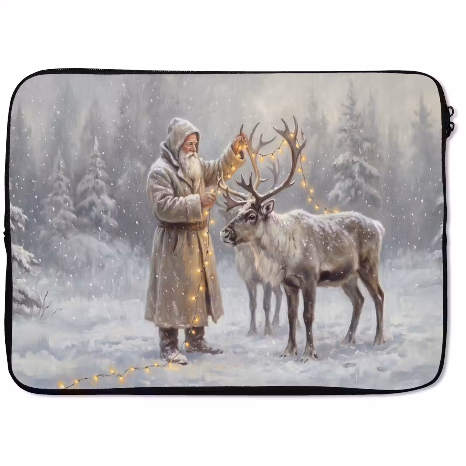 Laptophoes Kerstman - Hert - Winter — 1