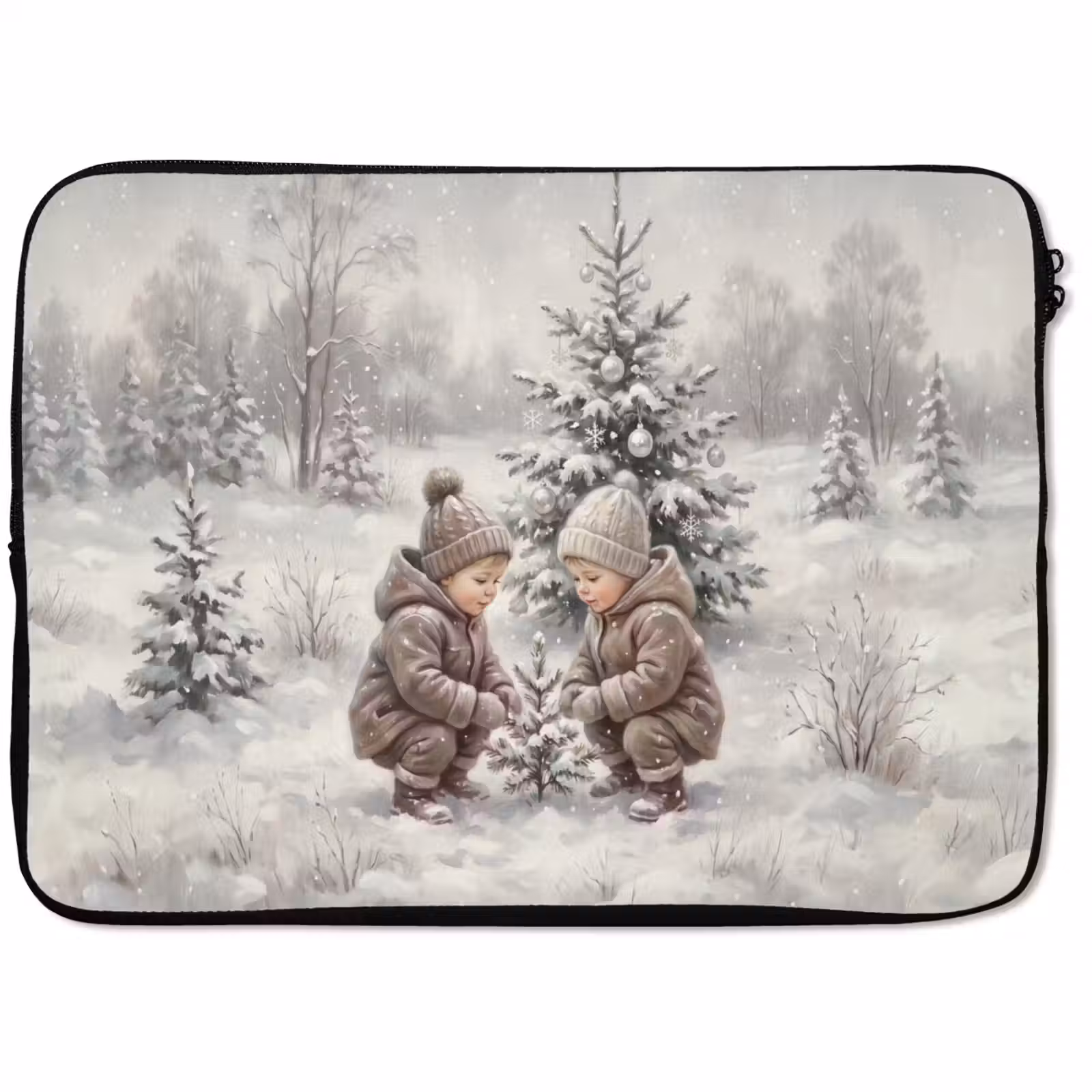Laptophoes Kind - Sneeuw - Winter — 1
