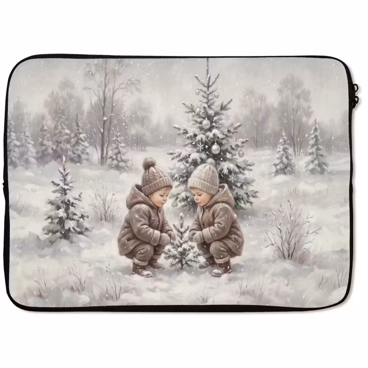 Laptophoes Kind - Sneeuw - Winter — 1