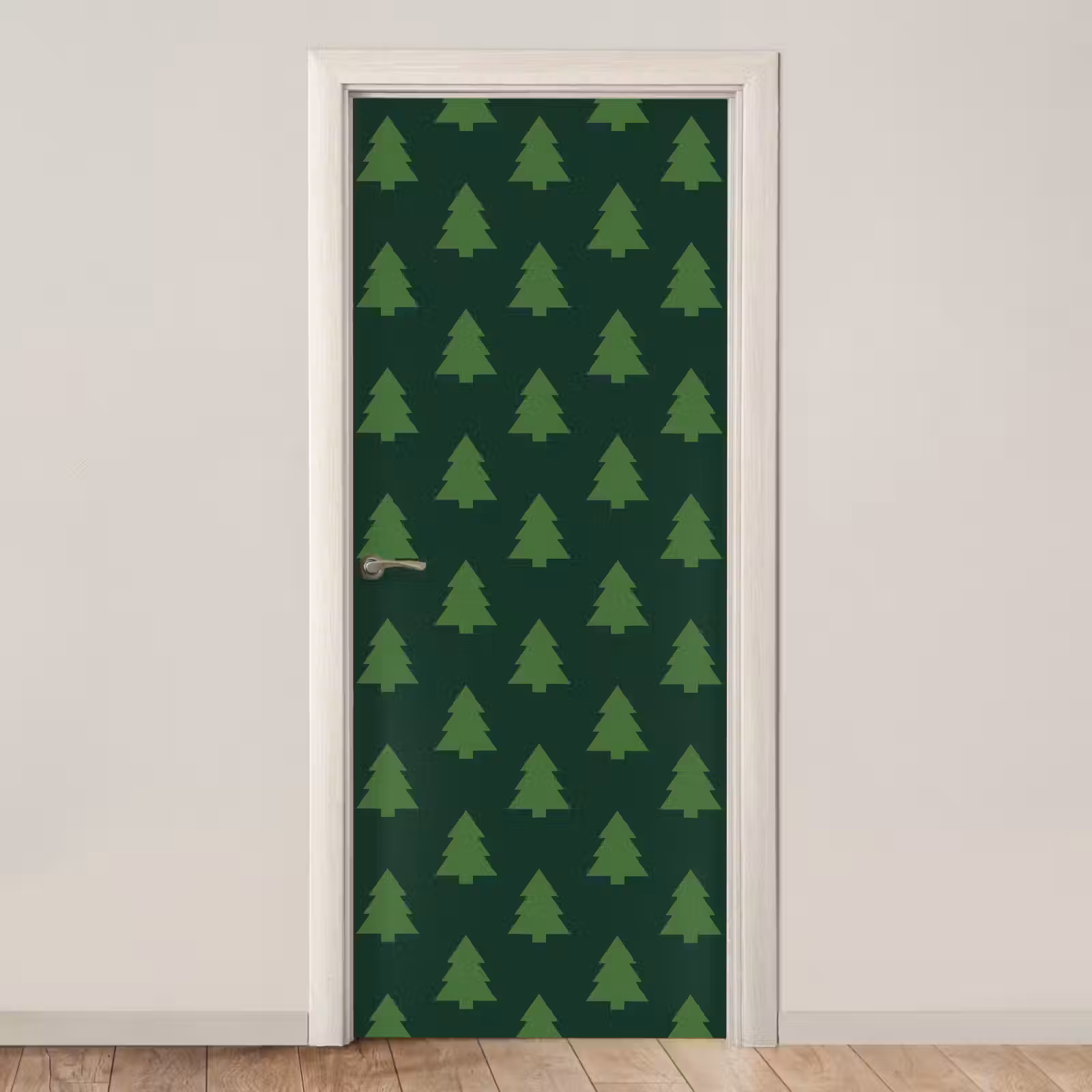 Deursticker - Kerstboom - Groen - Kerst — 1