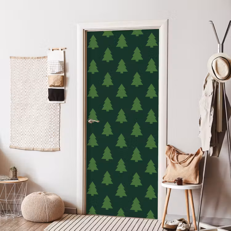 Deursticker - Kerstboom - Groen - Kerst — 8