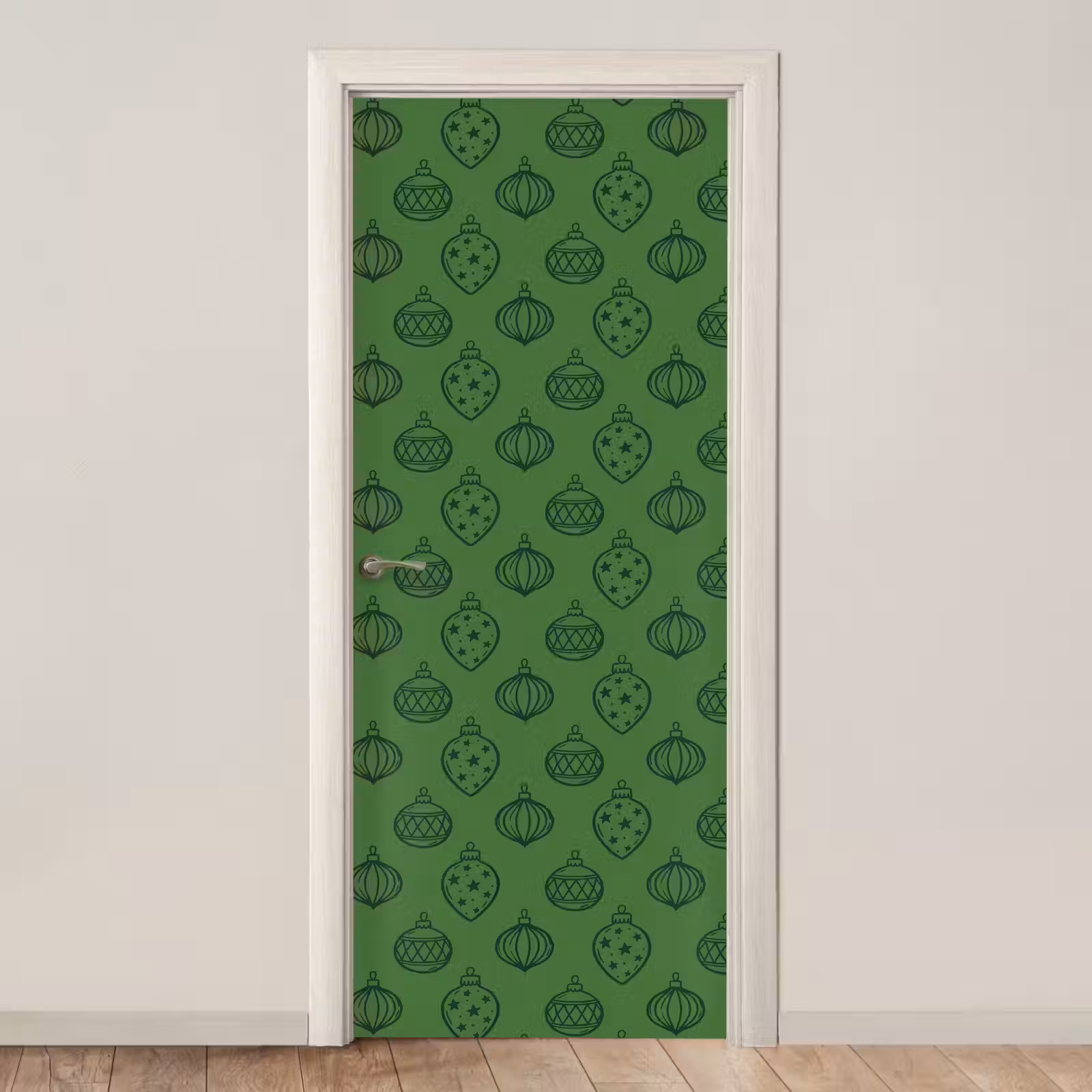 Deursticker - Kerstbal - Kerst - Groen — 1