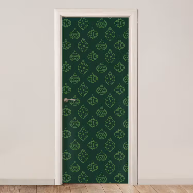 Deursticker - Kerstbal - Groen - Kerst — 1