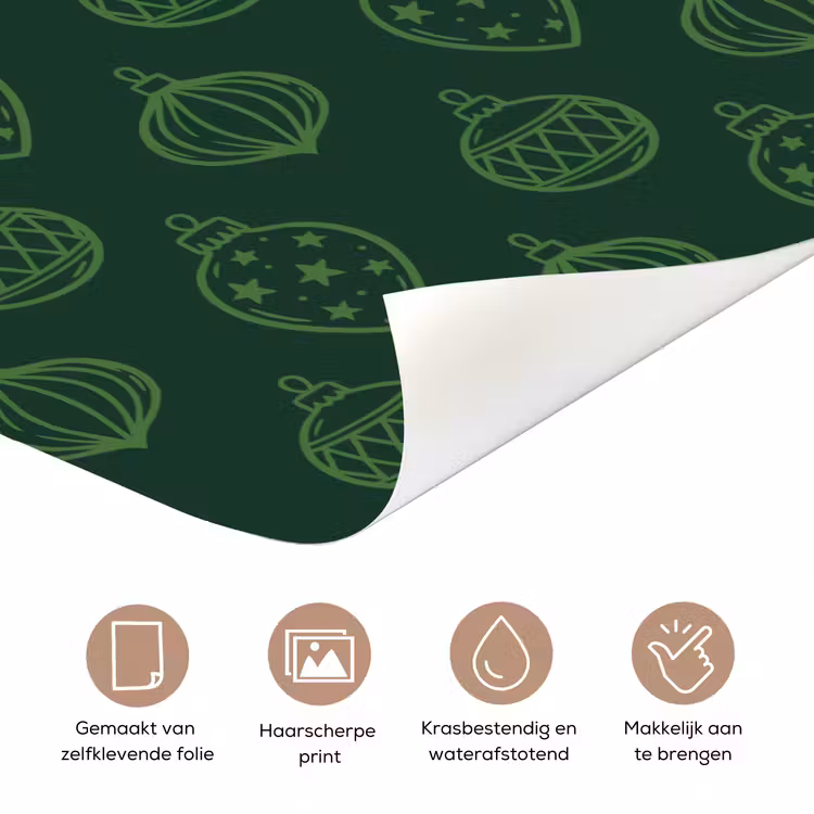 Deursticker - Kerstbal - Groen - Kerst — 3
