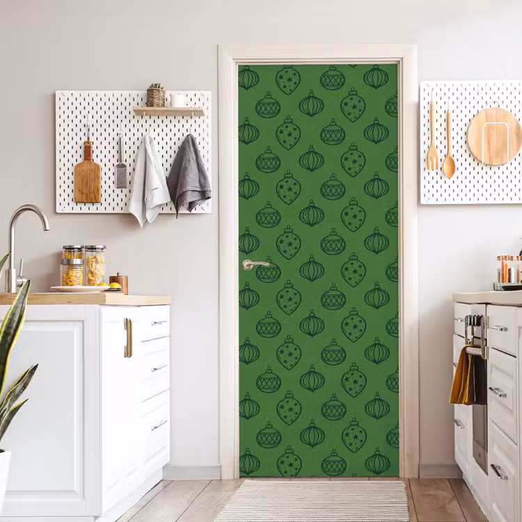 Deursticker - Kerstbal - Kerst - Groen — 7