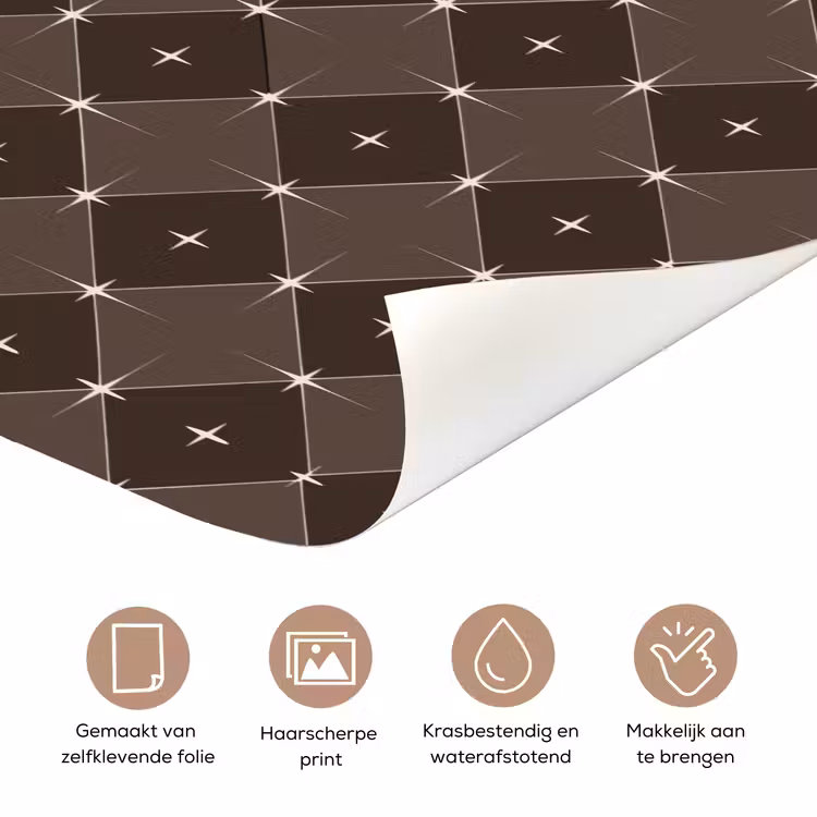 Deursticker - Ster - Bruin - Taupe - Kerst — 3