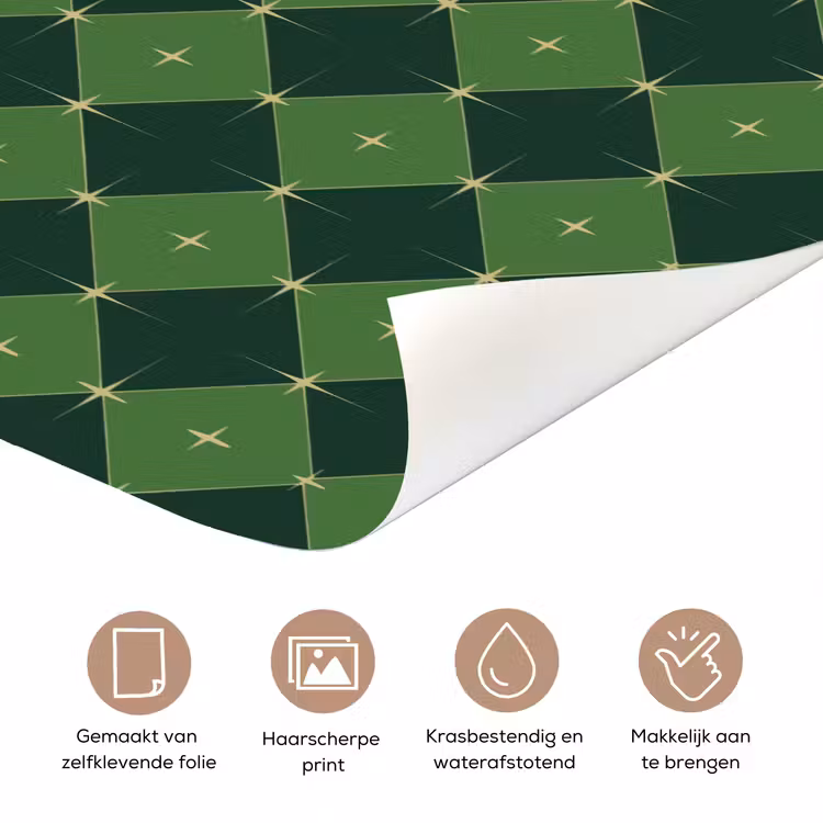 Deursticker - Ster - Groen - Kerst — 3