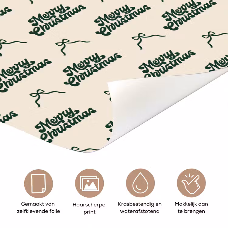 Deursticker - Tekst - Groen - Strik — 3