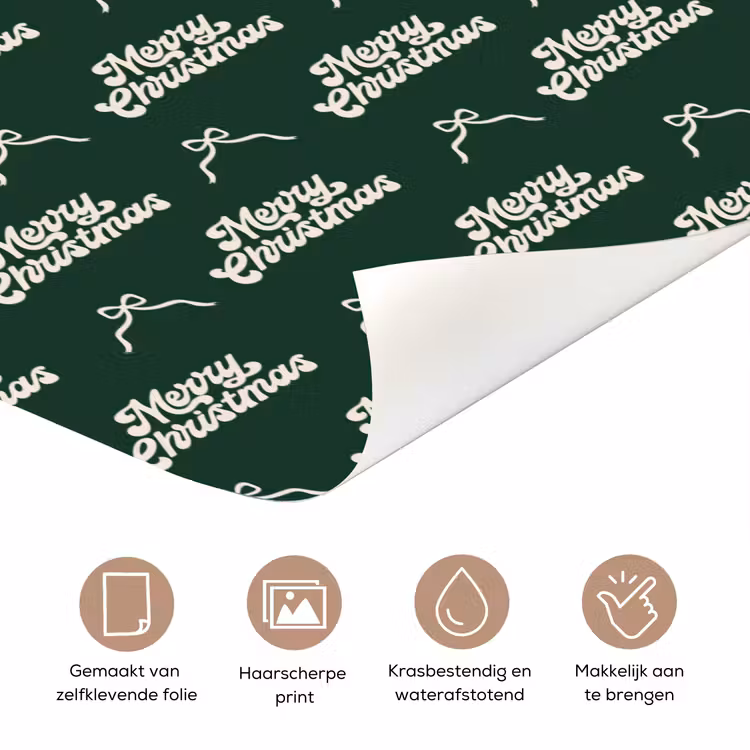 Deursticker - Tekst - Groen - Wit - Tekst — 3