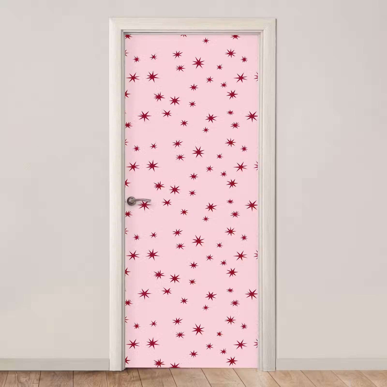 Deursticker - Ster - Roze - Rood — 1
