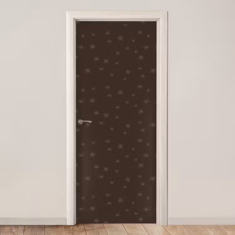 Deursticker - Bruin - Sterren - Kerst — 1