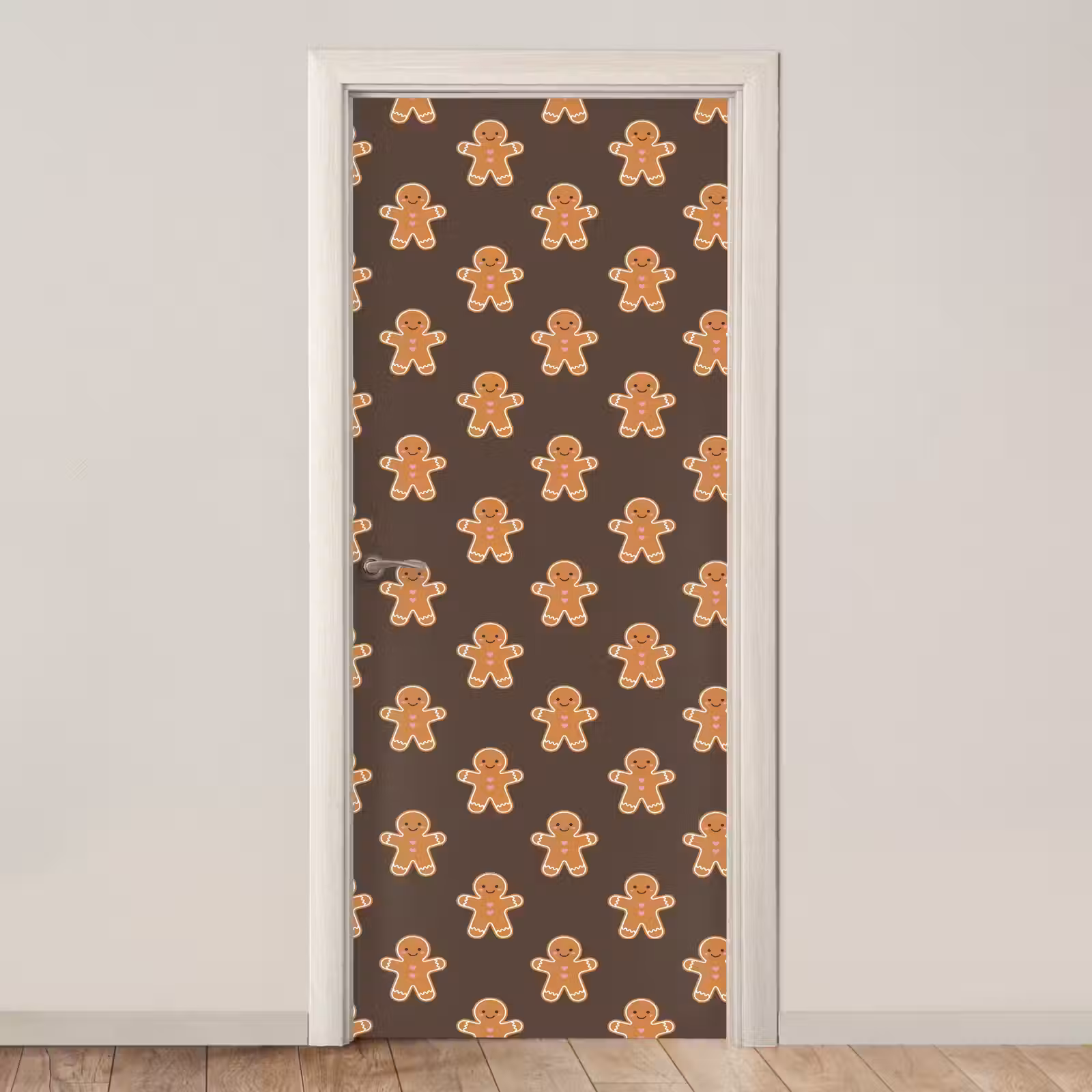 Deursticker - Peperkoek - Kerst - Bruin — 1