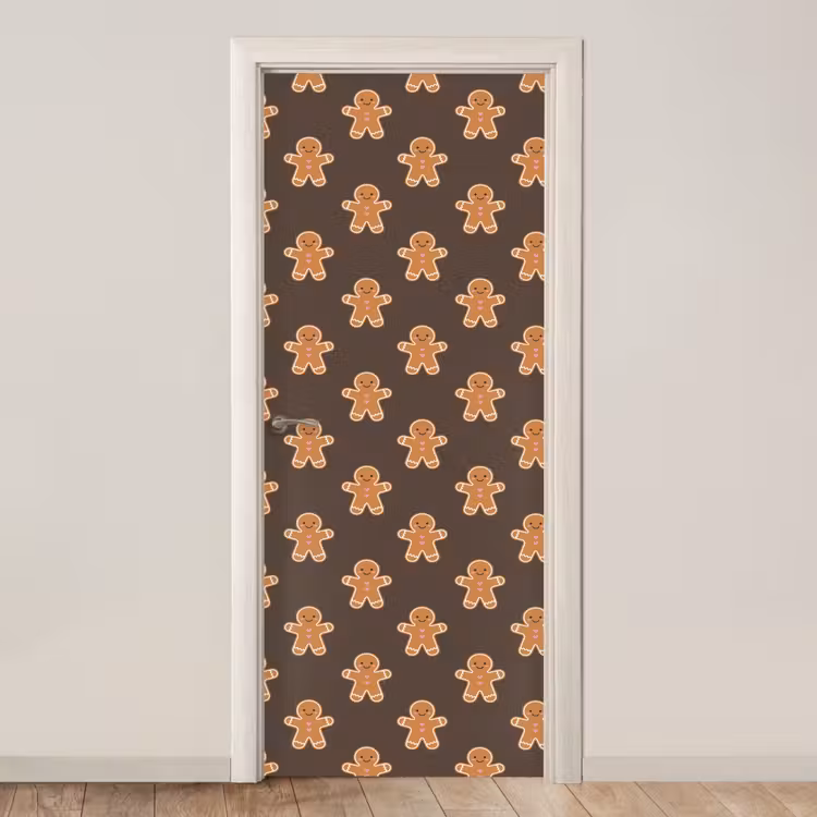 Deursticker - Peperkoek - Kerst - Bruin — 1