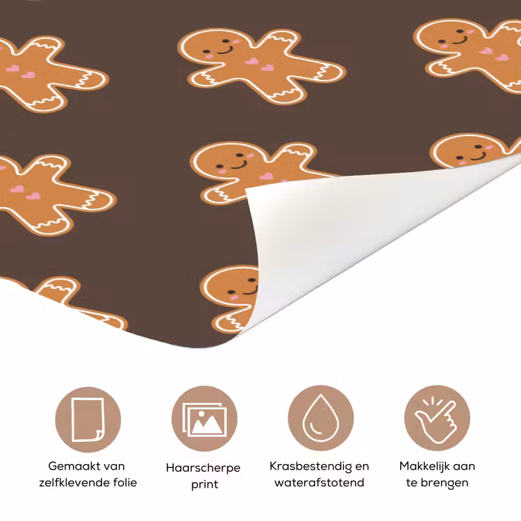 Deursticker - Peperkoek - Kerst - Bruin — 3