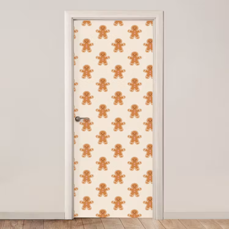 Deursticker - Peperkoek - Kerst - Crème — 1