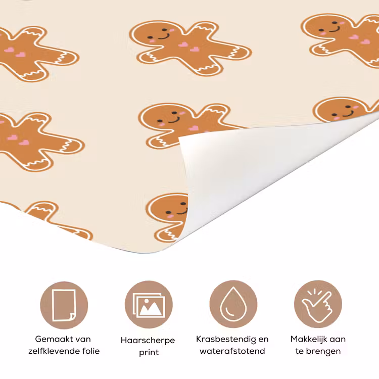 Deursticker - Peperkoek - Kerst - Crème — 3