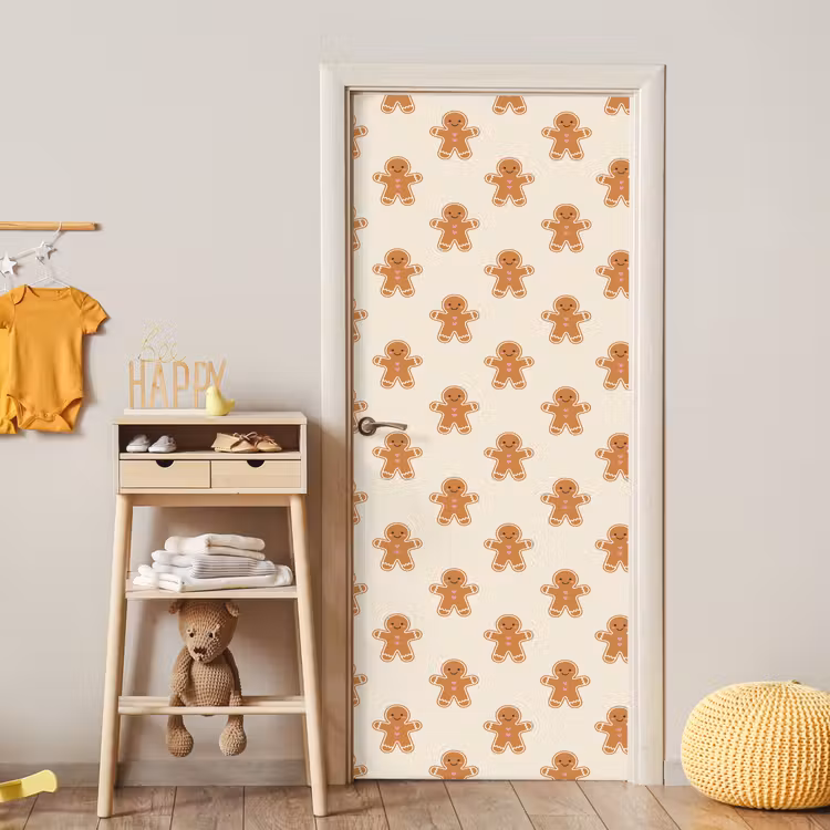 Deursticker - Peperkoek - Kerst - Crème — 6