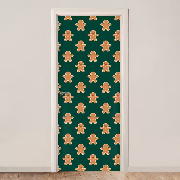 Deursticker - Peperkoek - Kerst - Groen — 1