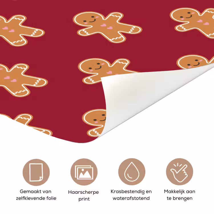 Deursticker - Peperkoek - Kerst - Rood — 3