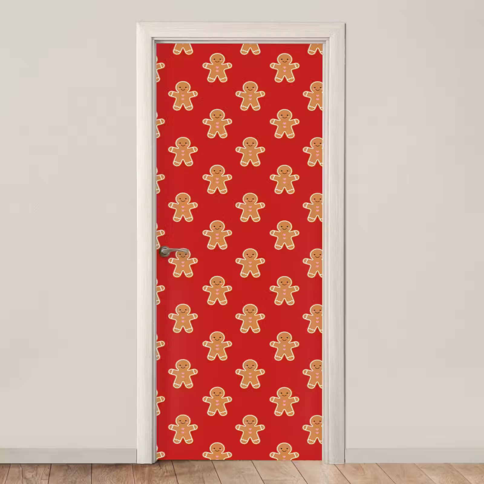 Deursticker - Peperkoek - Kerst - Rood — 1