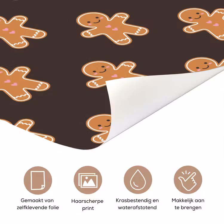 Deursticker - Peperkoek - Bruin - Kerst — 3