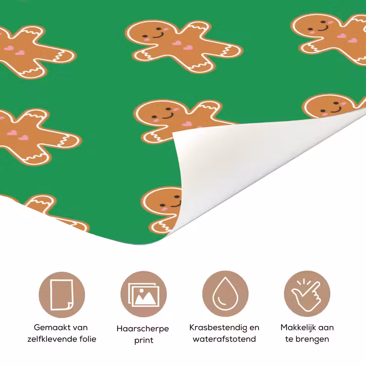 Deursticker - Peperkoek - Kerst - Neon - Groen — 3