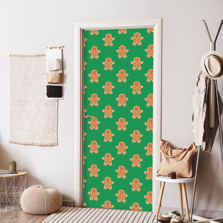 Deursticker - Peperkoek - Kerst - Neon - Groen — 8