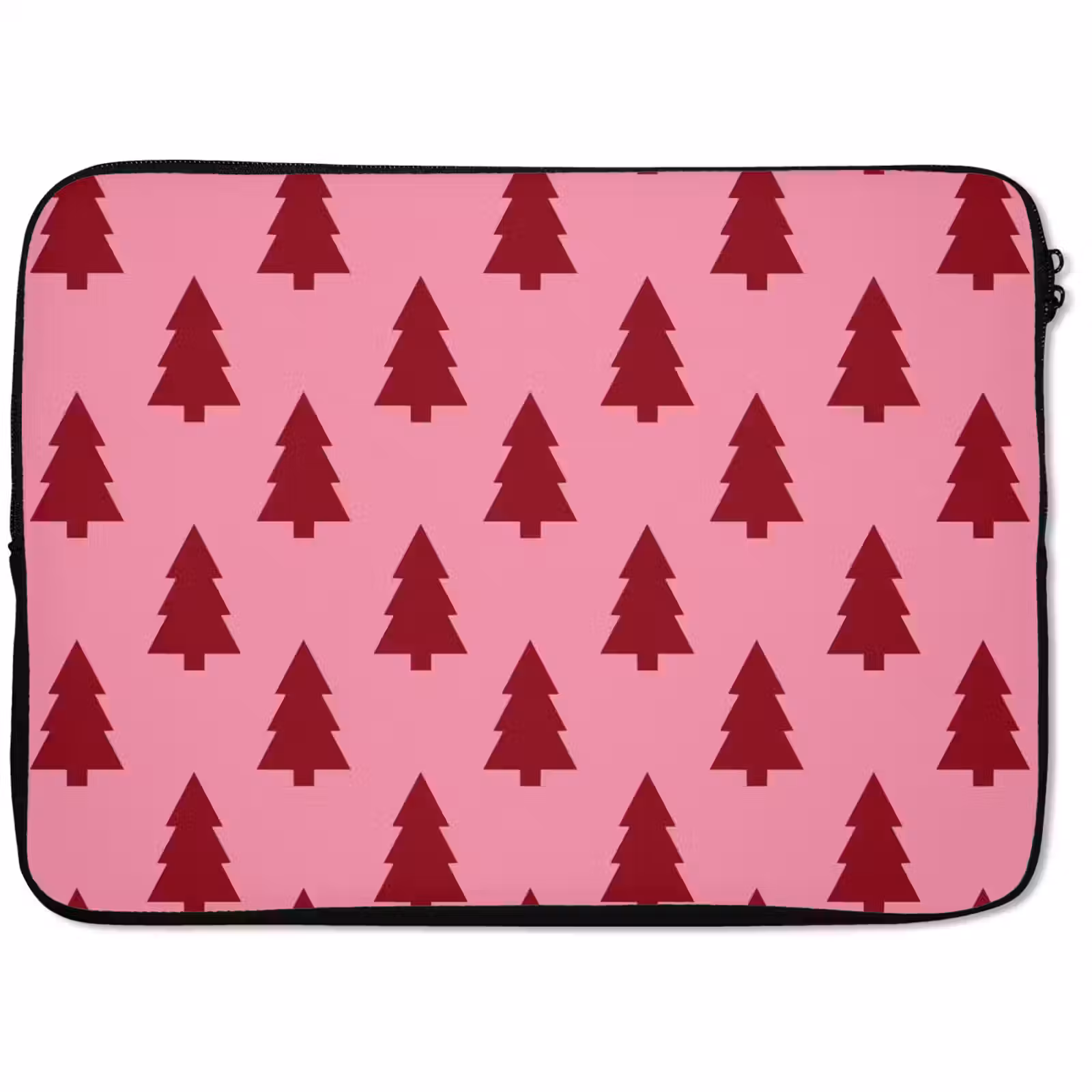 Laptophoes Kerstboom - Rood - Roze — 1
