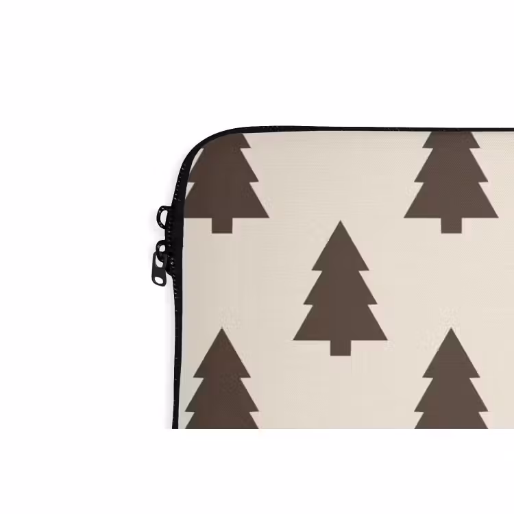 Laptophoes Kerstboom - Crème - Grijs — 5