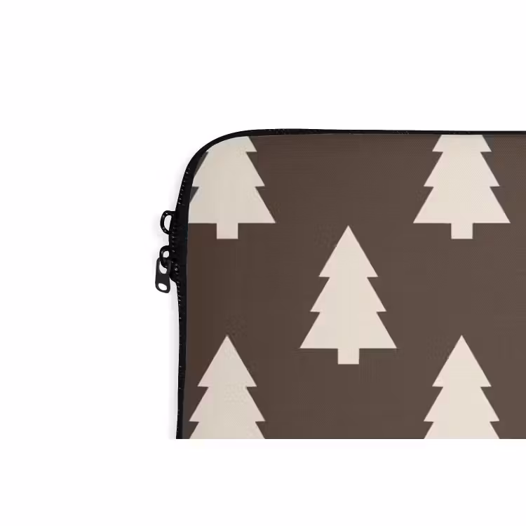 Laptophoes Kerstboom - Grijs - Crème — 5