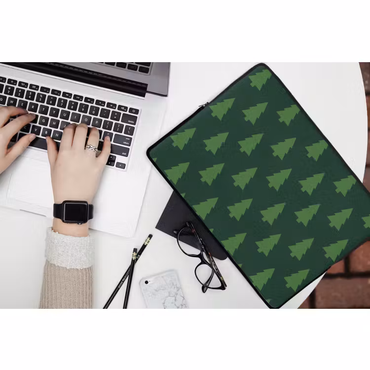 Laptophoes Kerstboom - Groen - Kerst — 3