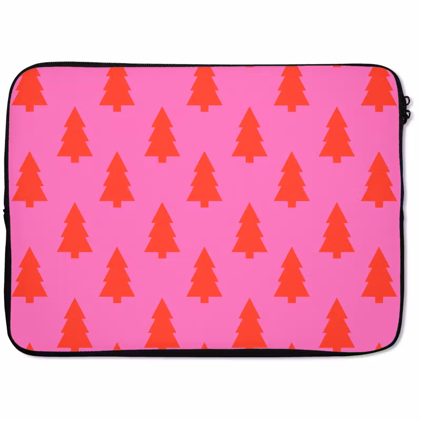 Laptophoes Kerstboom - Rood - Neon — 1